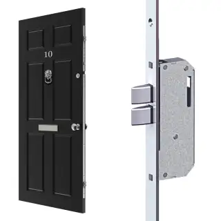 WINKHAUS Thunderbolt Heritage Multipoint Lock &lpar;1770mm&rpar; - 45mm Backset - 20mm Radius Faceplate &lpar;5016483&rpar;
