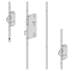 WINKHAUS AV2 Heritage Autolocking 2 Hook Multipoint Lock &lpar;Left Hand&rpar; - 45mm Backset - 20mm Radius Faceplate &lpar;4996102&rpar;