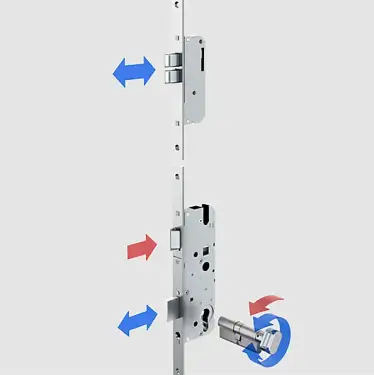 Click Here To Enlarge This Photo Of WINKHAUS Thunderbolt Heritage Multipoint Lock &lpar;1770mm&rpar; - 55mm Backset - 20mm Radius Faceplate &lpar;5020864&rpar;