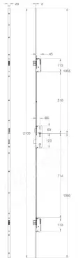 Click Here To Enlarge This Photo Of WINKHAUS Thunderbolt &lpar;Size 1&rpar; Multipoint Lock &lpar;2105mm&rpar; - 55mm Backset - 20mm Square Faceplate &lpar;5029428&rpar;
