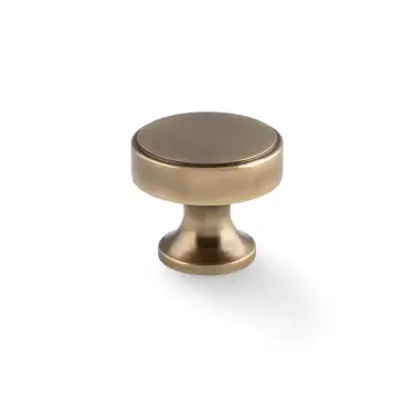 Click Here To Enlarge This Photo Of AW855-38-AB - Alexander & Wilks Havana 38mm Cabinet Knob - Antique Brass