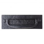 FF36 - Zoo Hardware Foxcote Foundries Postal Letter Plate &lpar;Black Antique&rpar; Size&colon; 305x107mm - c&sol;c&colon; 253mm - Aperture&colon; 197x44mm