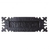 FF37 - Zoo Hardware Foxcote Foundries Ledbury Letter Plate &lpar;Black Antique&rpar; Size&colon; 304x102mm - c&sol;c&colon; 235mm - Aperture&colon; 200x40mm