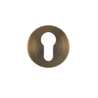 ZPA001-AB - Zoo Hardware Stanza Euro Profile Escutcheon - Antique Brass &lpar;Contract Range&rpar;