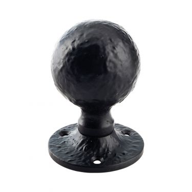 Click Here To Enlarge This Photo Of FF415M - Zoo Hardware Foxcote Foundries Ball Mortice Knobs &lpar;Unsprung&rpar; Black Antique