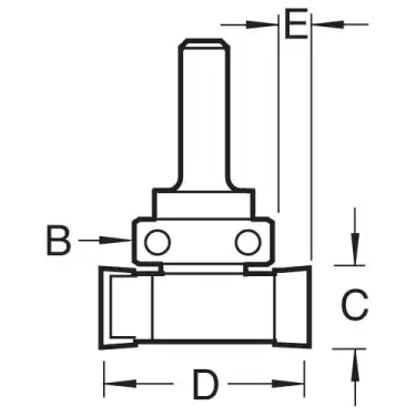 Click Here To Enlarge This Photo Of Trend C209X1&sol;4TC Intumescent Strip Cutter 10mm x 24mm &lpar;1&sol;4" Shank&rpar;