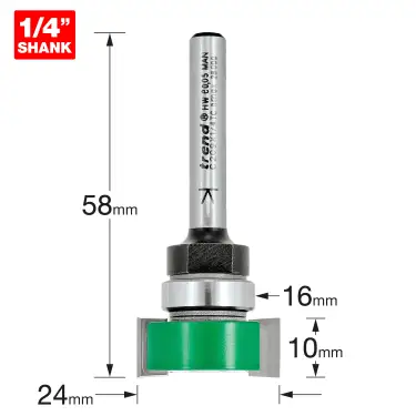 Click Here To Enlarge This Photo Of Trend C209X1&sol;4TC Intumescent Strip Cutter 10mm x 24mm &lpar;1&sol;4" Shank&rpar;