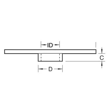 Click Here To Enlarge This Photo Of Trend GB160 Metal Guide Bush for Hinge Jig 16mm Dia