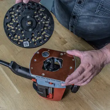 Click Here To Enlarge This Photo Of Trend UNIBASE&sol;180 180mm Universal Plunge Router Sub-Base c&sol;w Pins & Bush