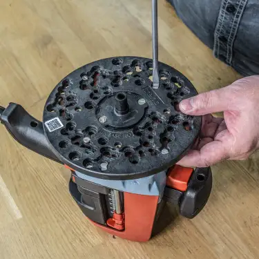 Click Here To Enlarge This Photo Of Trend UNIBASE&sol;180 180mm Universal Plunge Router Sub-Base c&sol;w Pins & Bush