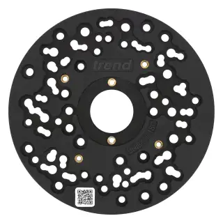 Trend UNIBASE&sol;180 180mm Universal Plunge Router Sub-Base c&sol;w Pins & Bush