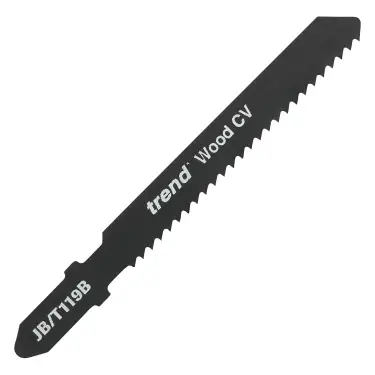 Click Here To Enlarge This Photo Of Trend JB&sol;T119B Jigsaw Blades 76mm x 2mm CV Up-Cut &lpar;5 Pack&rpar;