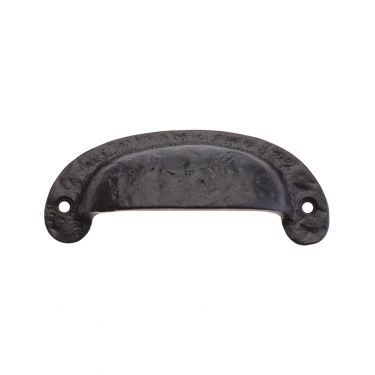 Click Here To Enlarge This Photo Of FF44 - Zoo Hardware Foxcote Foundries Drawer Pull &lpar;100mm c&sol;c&rpar; Black Antique