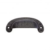 FF44 - Zoo Hardware Foxcote Foundries Drawer Pull &lpar;100mm c&sol;c&rpar; Black Antique