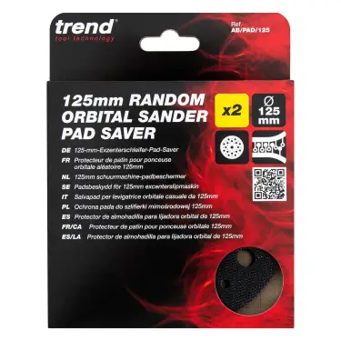 Click Here To Enlarge This Photo Of Trend AB&sol;PAD&sol;125 125mm Random Orbital Sander Pad Saver &lpar;2 Pack&rpar;