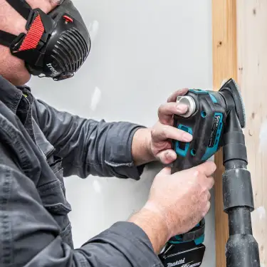 Click Here To Enlarge This Photo Of Trend AB&sol;OSC&sol;120P 93mm 120G Pro Mesh Delta Sanding Pad &lpar;5 Pack&rpar;