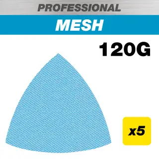 Trend AB&sol;OSC&sol;120P 93mm 120G Pro Mesh Delta Sanding Pad &lpar;5 Pack&rpar;