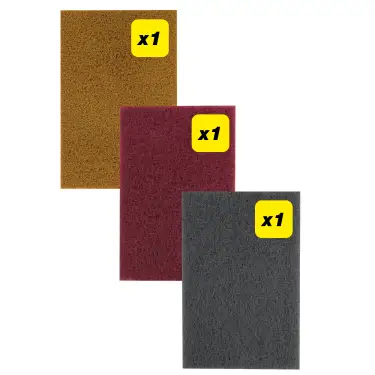 Click Here To Enlarge This Photo Of Trend AB&sol;PAD&sol;M3 150 x 230mm Assorted Flexible Finishing Pads &lpar;3 Pack&rpar;