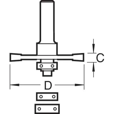 Click Here To Enlarge This Photo Of Trend TR35X1&sol;2TC Biscuit Jointer 37&period;2mm dia &lpar;1&sol;2" Shank&rpar;