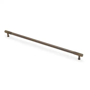 Click Here To Enlarge This Photo Of AW854R-448-AB - Alexander & Wilks Washington Reeded End Cabinet Pull 448mm c&sol;c - Antique Brass