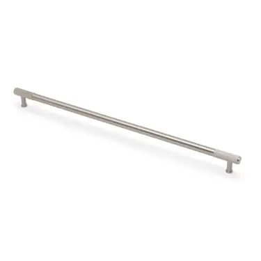 Click Here To Enlarge This Photo Of AW854R-448-SN - Alexander & Wilks Washington Reeded End Cabinet Pull 448mm c&sol;c - Satin Nickel