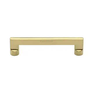 C0345 128-ULB Heritage Brass Cabinet Pull Apollo Design 128mm CTC Unlacquered Brass Finish