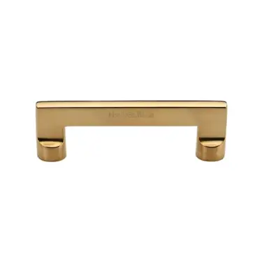 Click Here To Enlarge This Photo Of C0345 96-ULB Heritage Brass Cabinet Pull Apollo Design 96mm CTC Unlacquered Brass Finish
