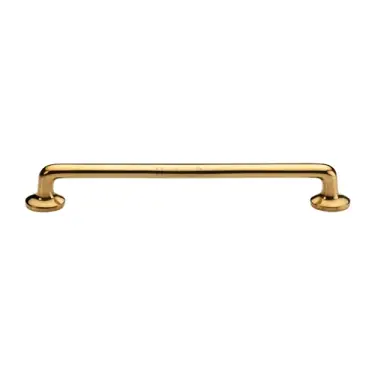 Click Here To Enlarge This Photo Of C0376 203-ULB Heritage Brass Cabinet Pull Traditional Design 203mm CTC Unlacquered Brass Finish
