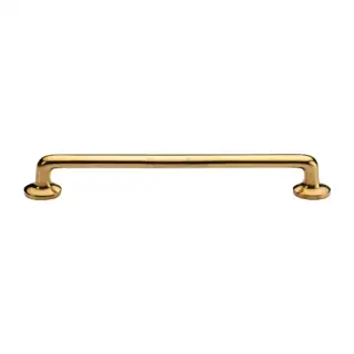 C0376 203-ULB Heritage Brass Cabinet Pull Traditional Design 203mm CTC Unlacquered Brass Finish