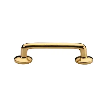 Click Here To Enlarge This Photo Of C0376 96-ULB Heritage Brass Cabinet Pull Traditional Design 96mm CTC Unlacquered Brass Finish