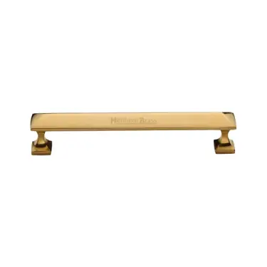 Click Here To Enlarge This Photo Of C2231 152-ULB Heritage Brass Cabinet Pull Pyramid Design 152mm CTC Unlacquered Brass Finish