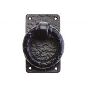 FF600 - Zoo Hardware Foxcote Foundries Ring Handle &lpar;76 x 127mm&rpar; Black Antique