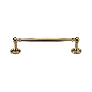 C2533 152-ULB Heritage Brass Cabinet Pull Colonial Design 152mm CTC Unlacquered Brass Finish