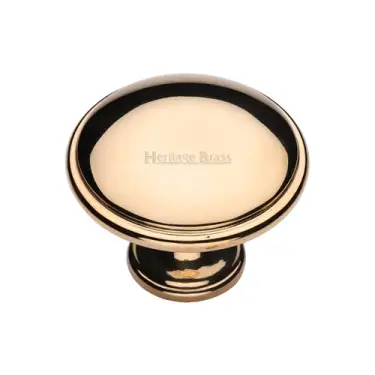 Click Here To Enlarge This Photo Of C3950 38-ULB Heritage Brass Cabinet Knob Domed Design 38mm Unlacquered Brass finish