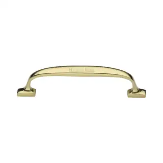 C7213 128-ULB Heritage Brass Cabinet Pull Durham Design 128mm CTC Unlacquered Brass Finish