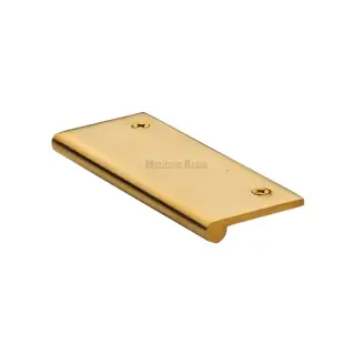 EP100-38-ULB Heritage Brass EP Edge Pull Cabinet Handle 100mm Unlacquered Brass finish