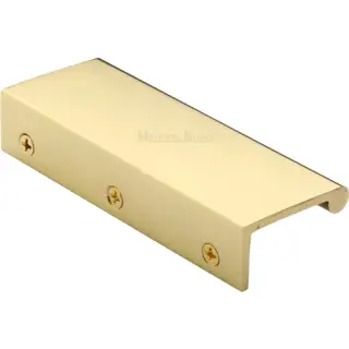 EPR100-40-ULB Heritage Brass EPR Edge Pull Cabinet Handle 100mm Unlacquered Brass finish