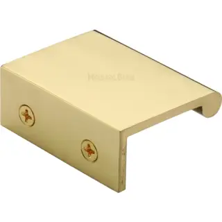 EPR50-40-ULB Heritage Brass EPR Edge Pull Cabinet Handle 50mm Unlacquered Brass finish