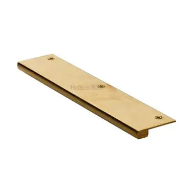 Click Here To Enlarge This Photo Of EPT200-38-ULB Heritage Brass EPT Edge Pull Cabinet Handle 200mm Unlacquered Brass finish