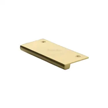 Click Here To Enlarge This Photo Of EPT50-38-ULB Heritage Brass EPT Edge Pull Cabinet Handle 50mm Unlacquered Brass finish