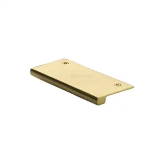 EPT50-38-ULB Heritage Brass EPT Edge Pull Cabinet Handle 50mm Unlacquered Brass finish
