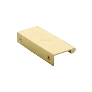 EPTR50-44-ULB Heritage Brass EPTR Edge Pull Cabinet Handle 50mm Unlacquered Brass finish