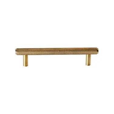 Click Here To Enlarge This Photo Of V4458 96-ULB Heritage Brass Cabinet Pull Knurled Design 96mm CTC Unlacquered Brass finish