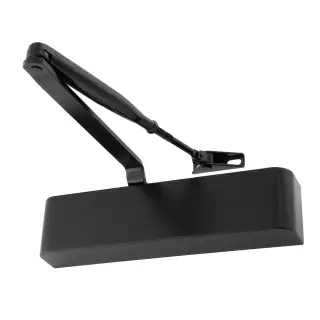 Eclipse 28837 83 Series Adjustable Size 2-4 Overhead Door Closer - Matt Black