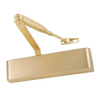 Eclipse 28840 83 Series Adjustable Size 2-4 Overhead Door Closer - Satin Brass