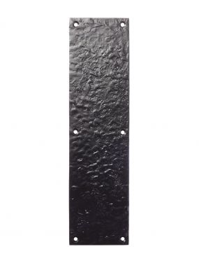 Click Here To Enlarge This Photo Of FF75 - Zoo Hardware Foxcote Foundries Finger Plate &lpar;292mm x 75mm&rpar; Black Antique