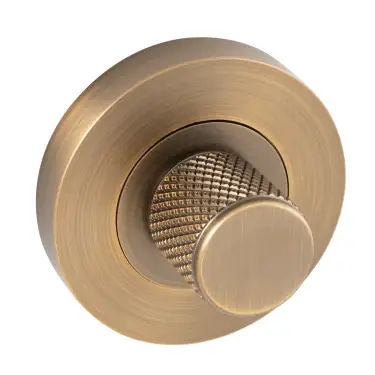 Click Here To Enlarge This Photo Of Eclipse 63287 Matt Antique Brass Knurled Thumbturn & Release on Round Rose &lpar;Insignia Range&rpar;