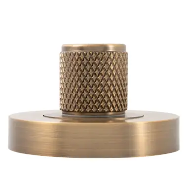 Click Here To Enlarge This Photo Of Eclipse 63287 Matt Antique Brass Knurled Thumbturn & Release on Round Rose &lpar;Insignia Range&rpar;