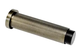 Eclipse 63745 76mm Knurled Door Stop - Matt Antique Brass