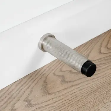 Click Here To Enlarge This Photo Of Eclipse 63752 76mm Linear Knurled Door Stop - Satin Stainless Steel